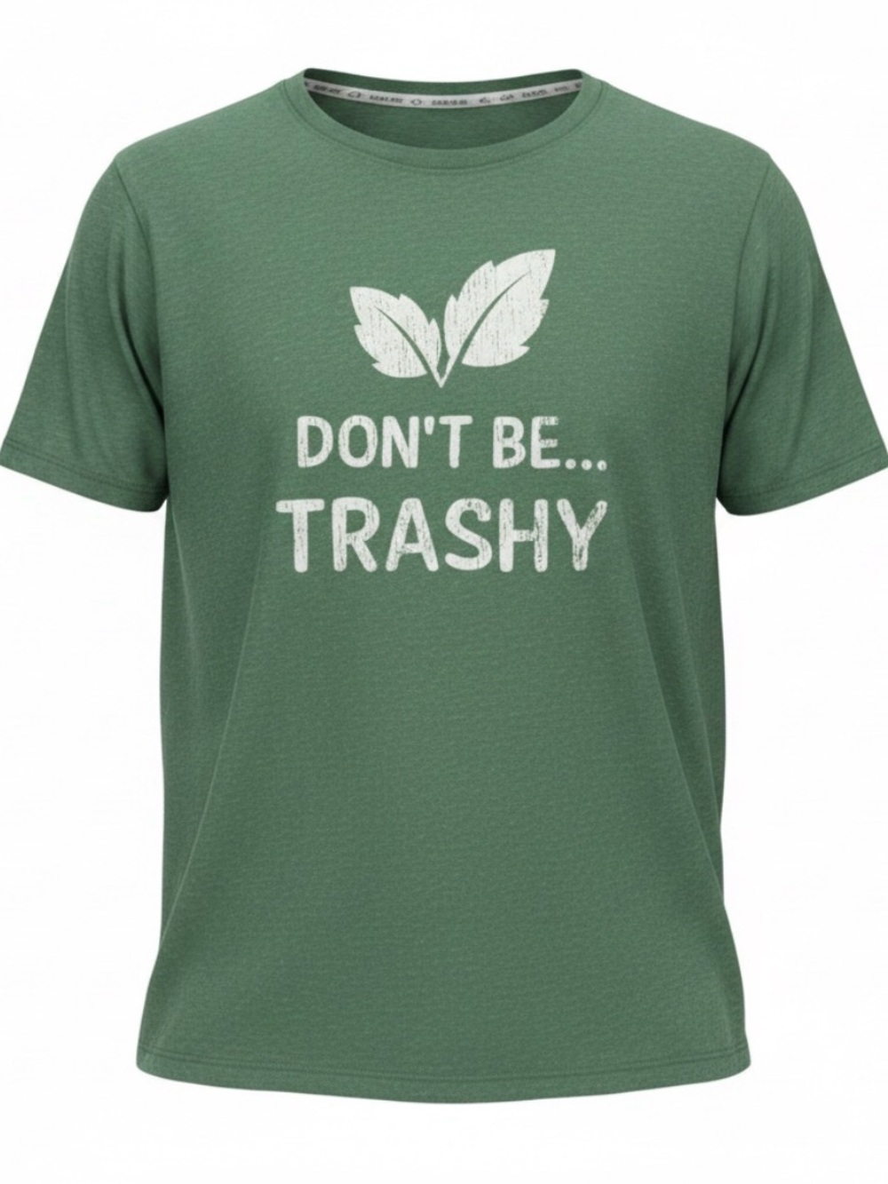 Recycled Threads Graphic T-shirt in Green and White